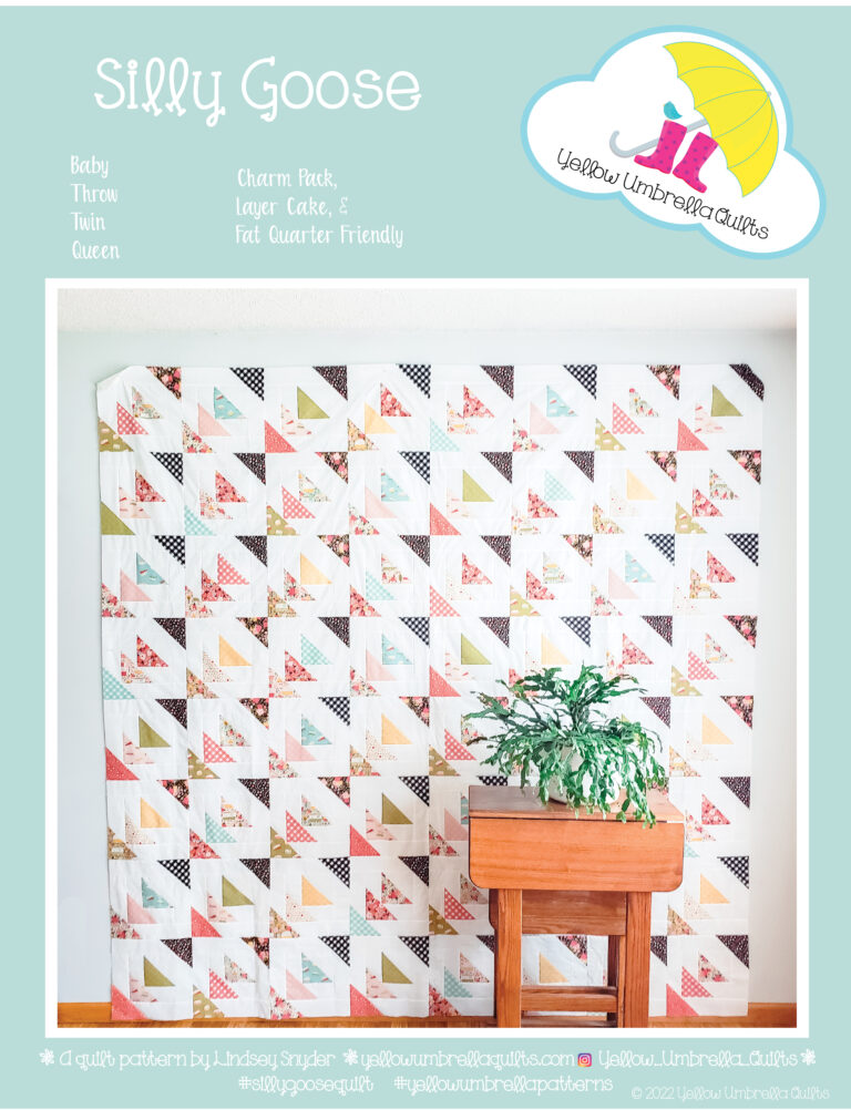Sillyy Pattern Silly Goose PDF Quilt Pattern (Automatic Download) - Yellow Umbrella Quilts