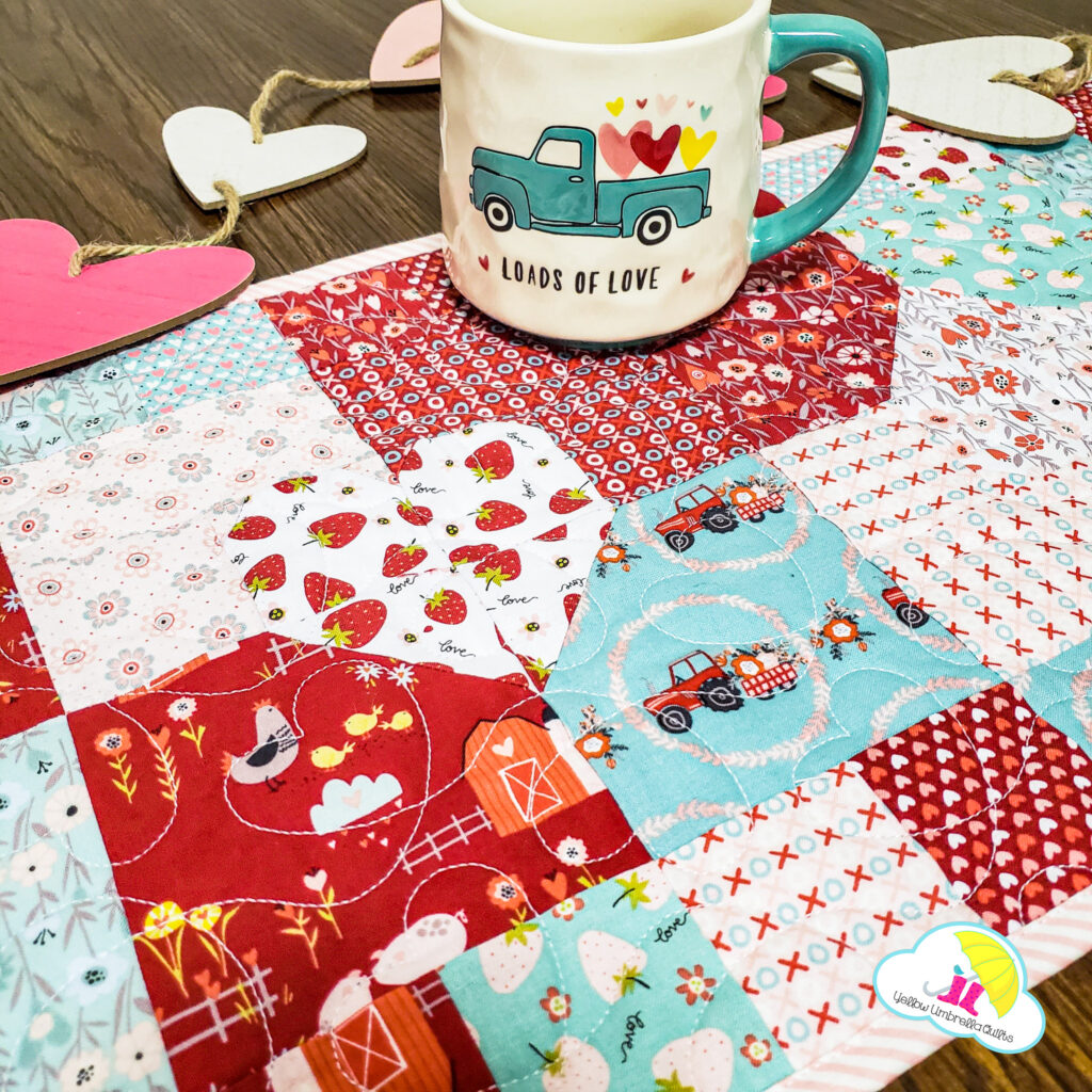 Thankful Hearts Quilted Table Runner NCU0PTT1484