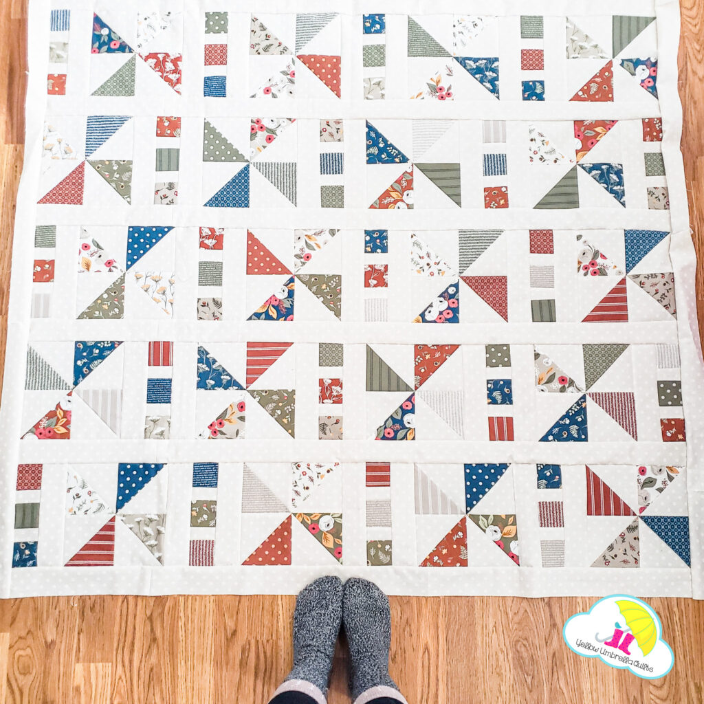 Scrappy Half Square Triangle quilt