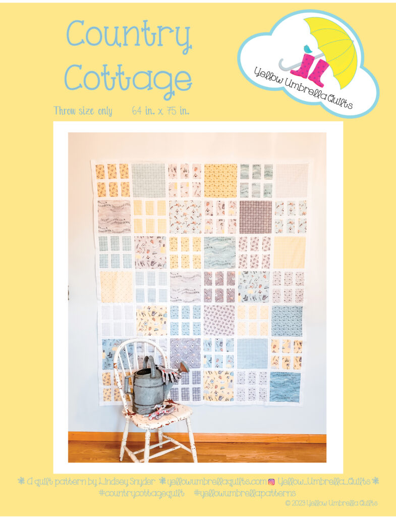 Country Cottage Paper Quilt Pattern - Yellow Umbrella Quilts