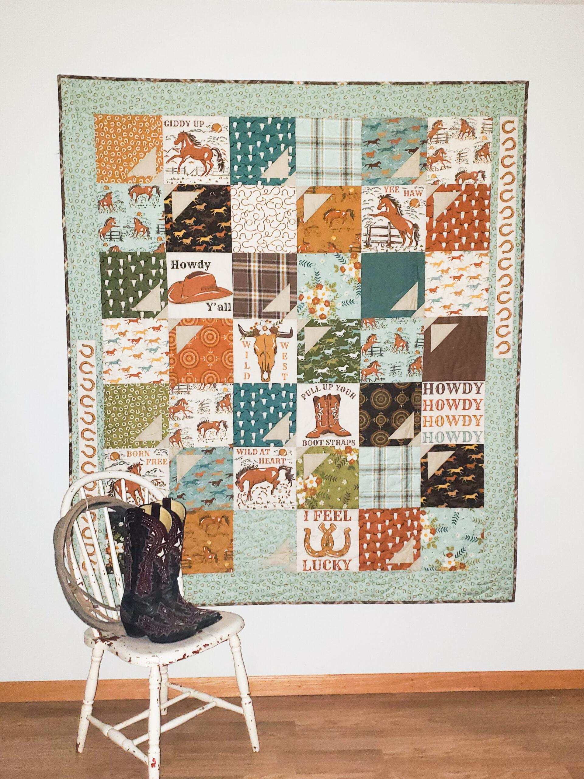 O.K. Corral Paper Quilt Pattern - Yellow Umbrella Quilts